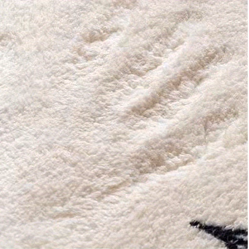 1pc of faux cashmere carpet 1000g m thickened to 10mm suitable for bedroom bedside plush carpet for dressing table non slip carpet mat Product details 4