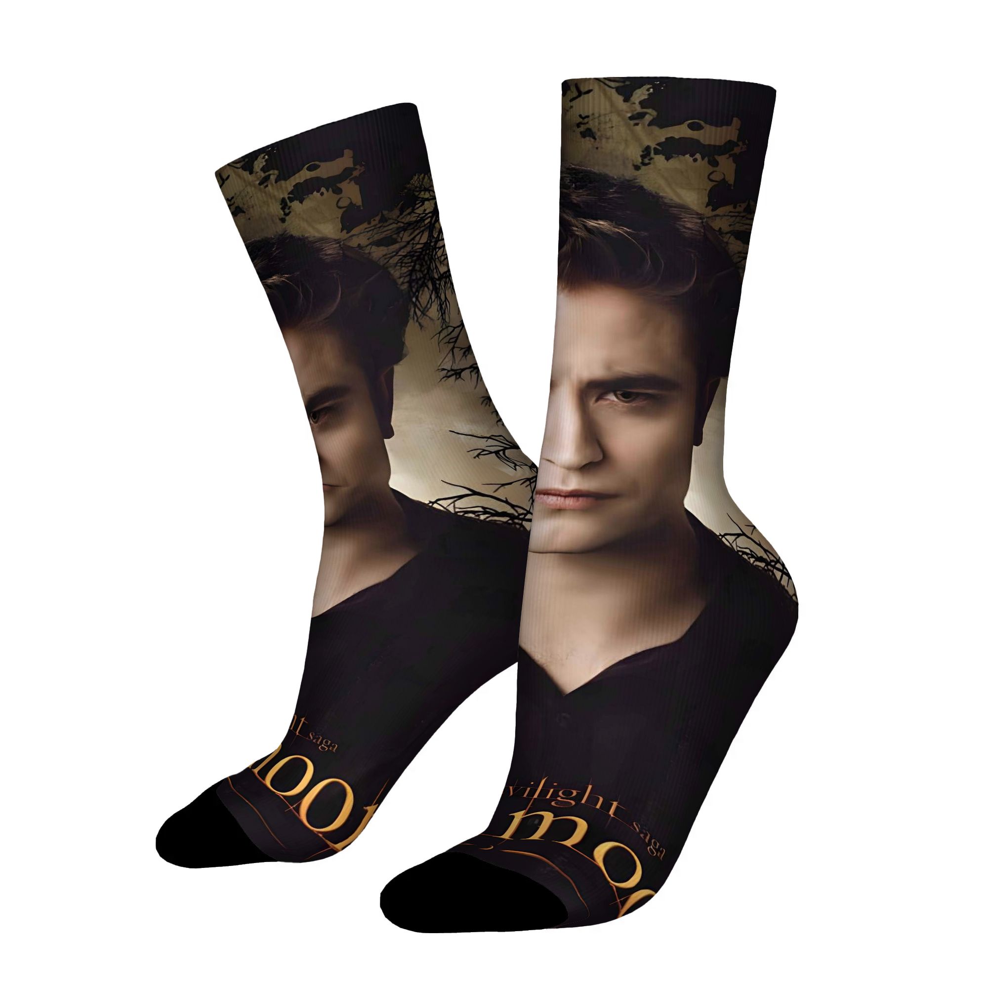 TEMU 2d Flat Printing Printed Pattern Medium Tube Socks For Men Trendy Socks For Couples Socks Men Socks, 2d Flat