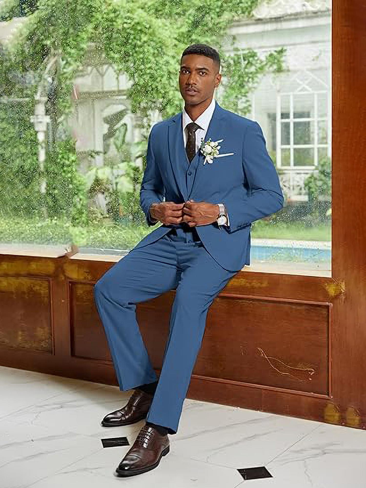 conjunto traje piezas hombre lino Temu