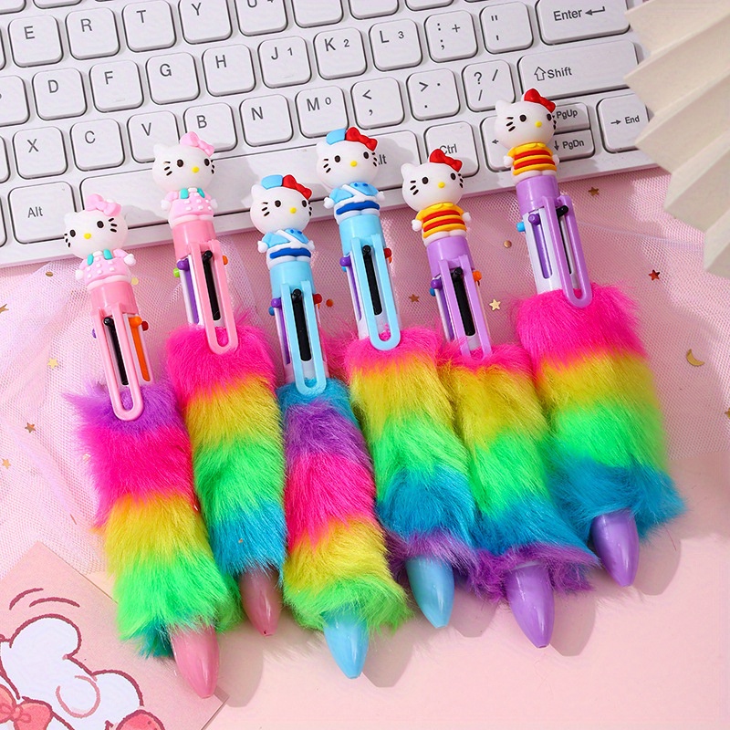 36 for   cartoon cute   6-  ballpoint pen set - retractable, fine point, durable plastic, ideal for students & office use, student stationery gift|  desig urable plastic pen, for   accessories Product details 0