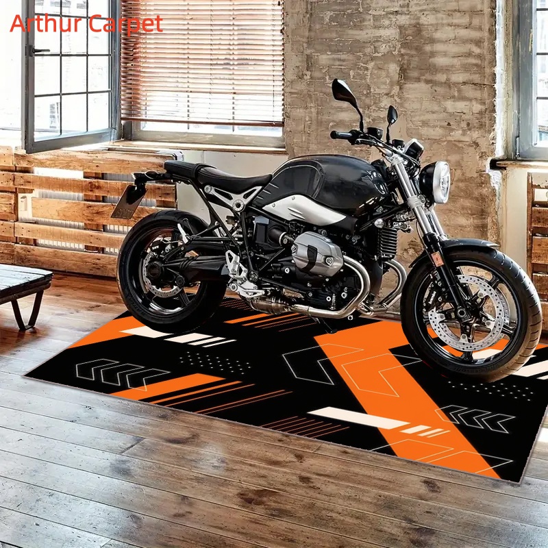 TEMU Golden Diamond Velvet Cool Motorcycle Display Mat/bicycle Mat, , Suitable For , , Garages, And Indoor/outdoor Holiday Decorations In Multiple .