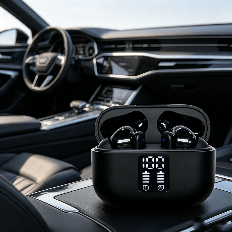 Wireless Earbuds, Power Charging Case, Tws 5.0/5.1/5.4/6.0, Wireless Charging Box With Mic, Compatible With Phones & Laptops For , Sports & Study