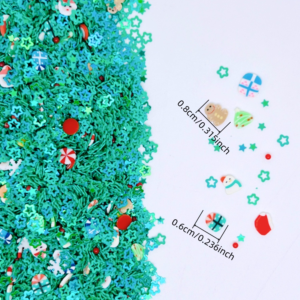 TEMU 5340 pièces de verts à thème de Noël, morceaux de Noël et bribes de papier colorées, parfaits pour Noël, fêtes d'anniversaire, , décorations de