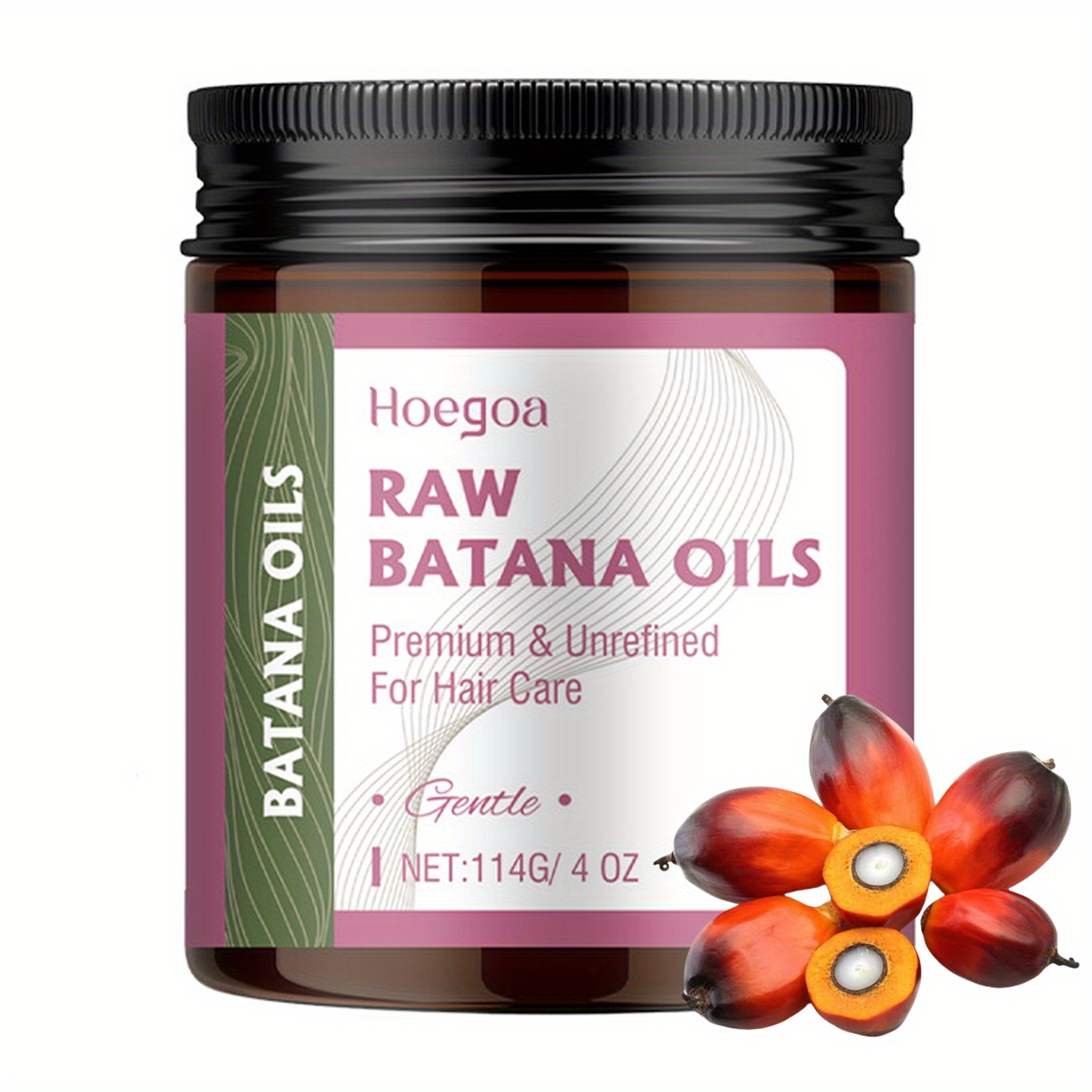 TEMU 4.oz Honduran Batana Hair Oil Contains Vitamin E, Glycerin, Suitable For Coloured And Hair, Smoothing Hair Care Oil Plants Gentle Nourishing Hair, Looks , Valentine's Day Gift For Her