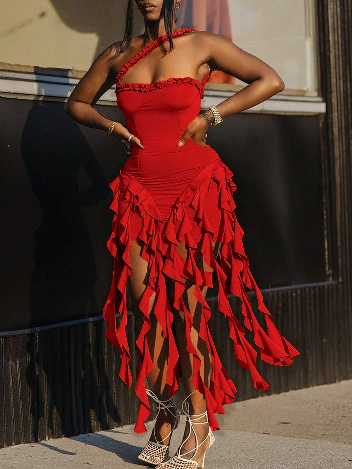 red tight prom dress Bodycon Sweetheart Red Satin Keyhole Short Tight Homecoming Dresses  DM24090803 – Dressmeet