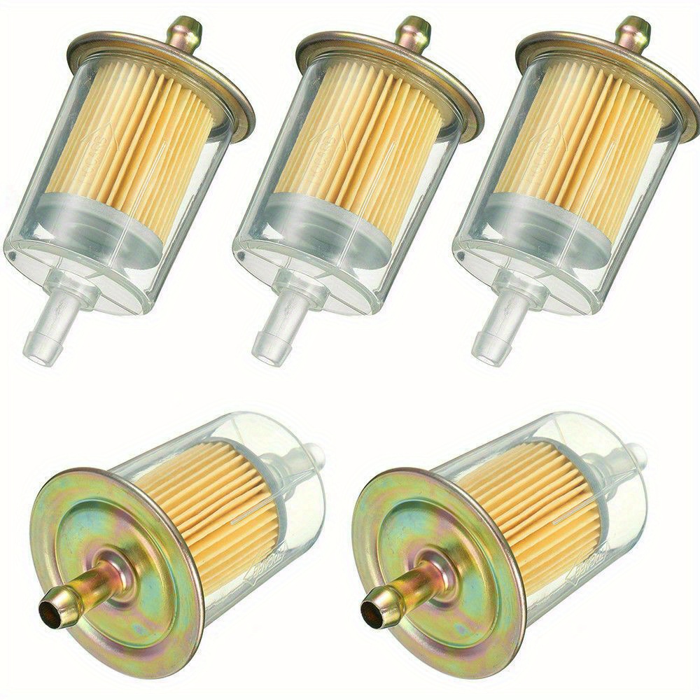 TEMU 5pcs Of Garden Machinery Filter Elements/gasoline Filters, Gf61 High-performance Universal Type, 5/16 Inch Industrial Intake, Compatible With