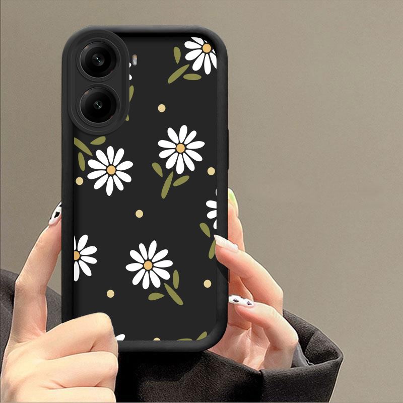 TEMU para teléfono: Amortiguadora de golpes, antideslizante, , elegante, floral, duradera, antimanchas, casual, resistente a la suciedad, compatible