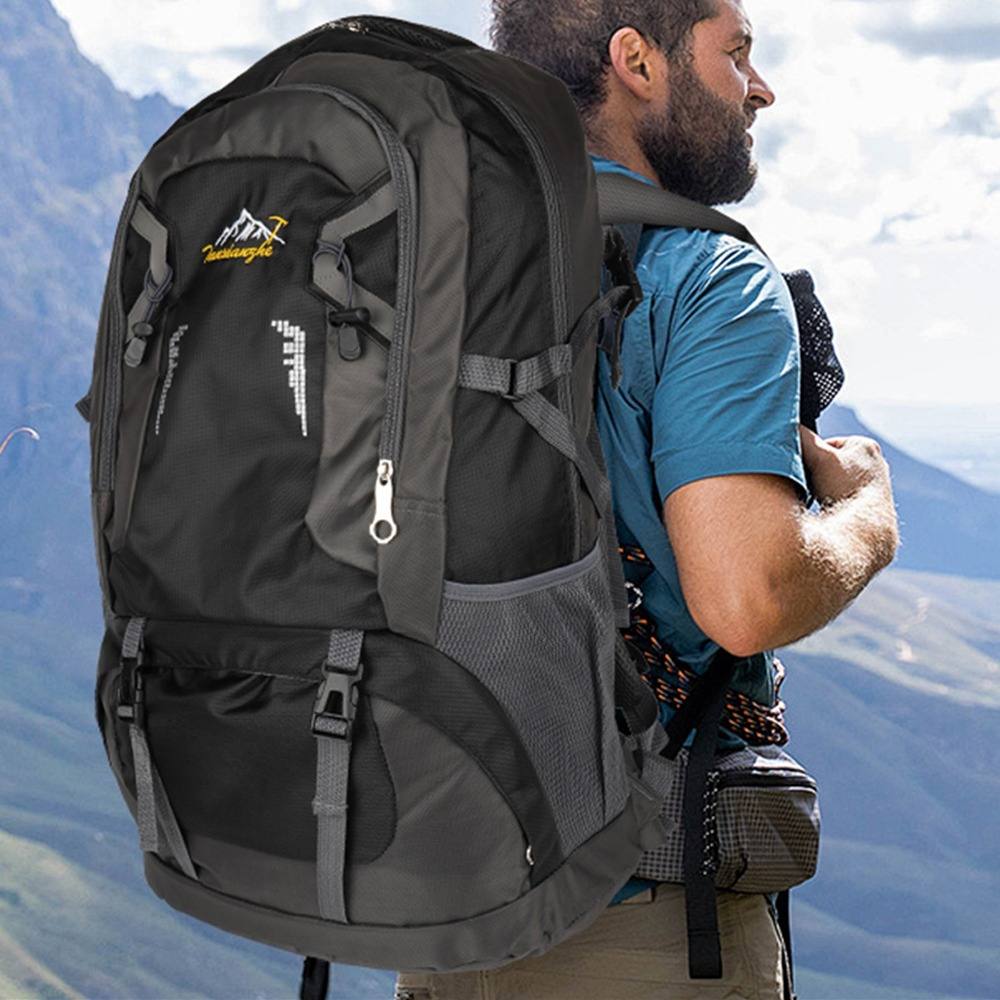60l Hiking Backpack Large Capacity Outdoor Backpack Strap Adjustable Wide Shoulder Strap Suitable For Travel, Climbing Outdoor Leisure Camping, Hiking Supplies