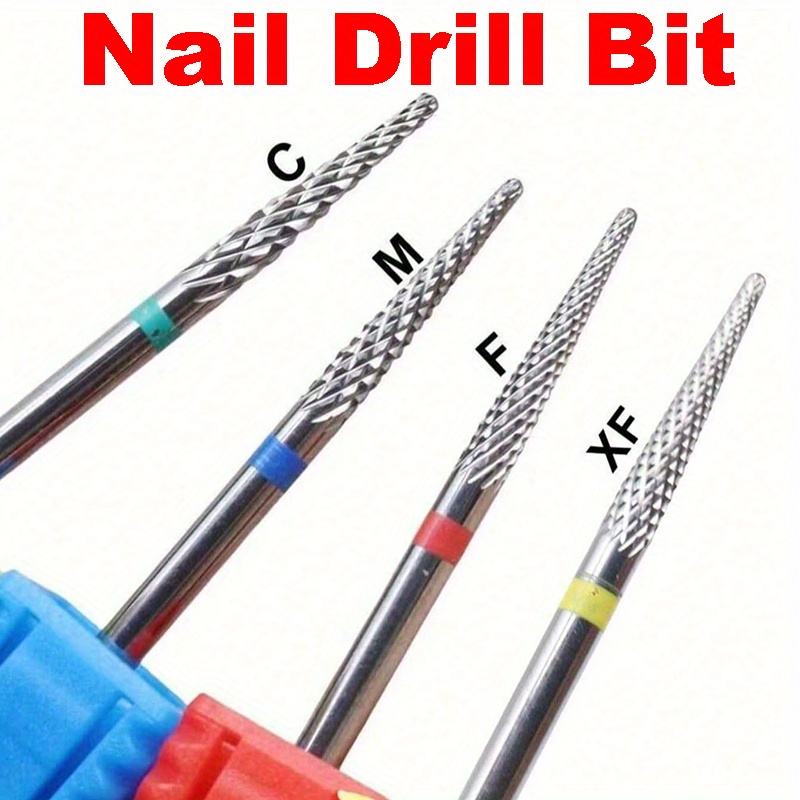 Professional Tungsten Carbide Nail Drill Bits, Safe Cleaning Tool