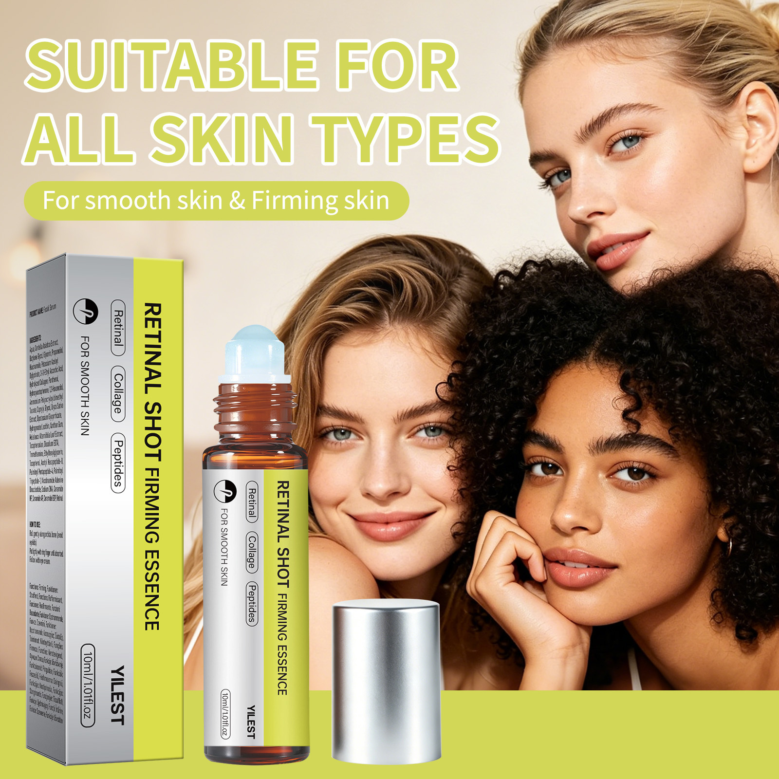 2-Pack Retinol Smoothing Eye Serum for Puffiness & Dark Circles
