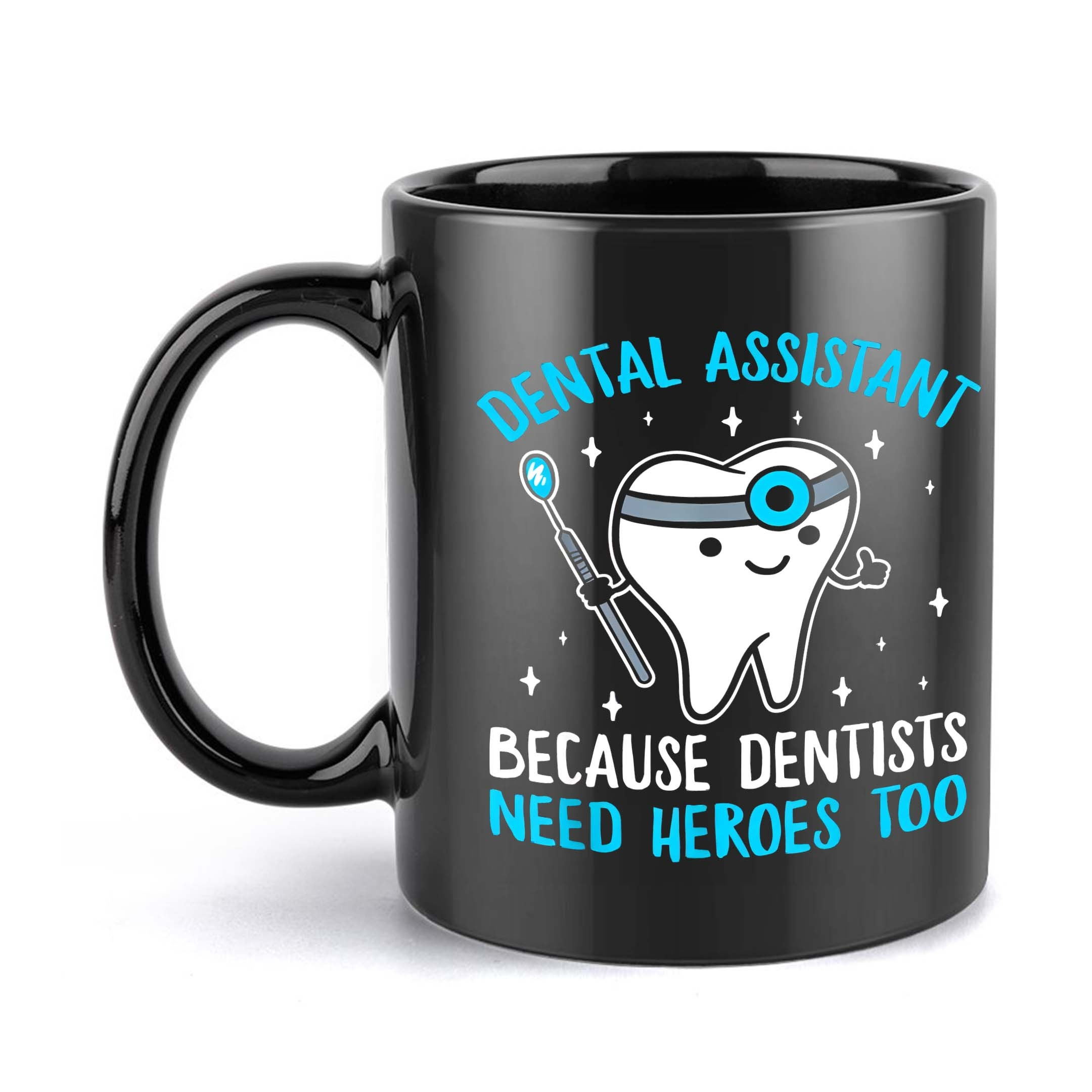 TEMU 1pc Dental Assistant Mug - Dental Assistant Appreciation Cup With Tooth Design, Dental Assistant Gift For Dentists, Dental Hygienists, Dental -