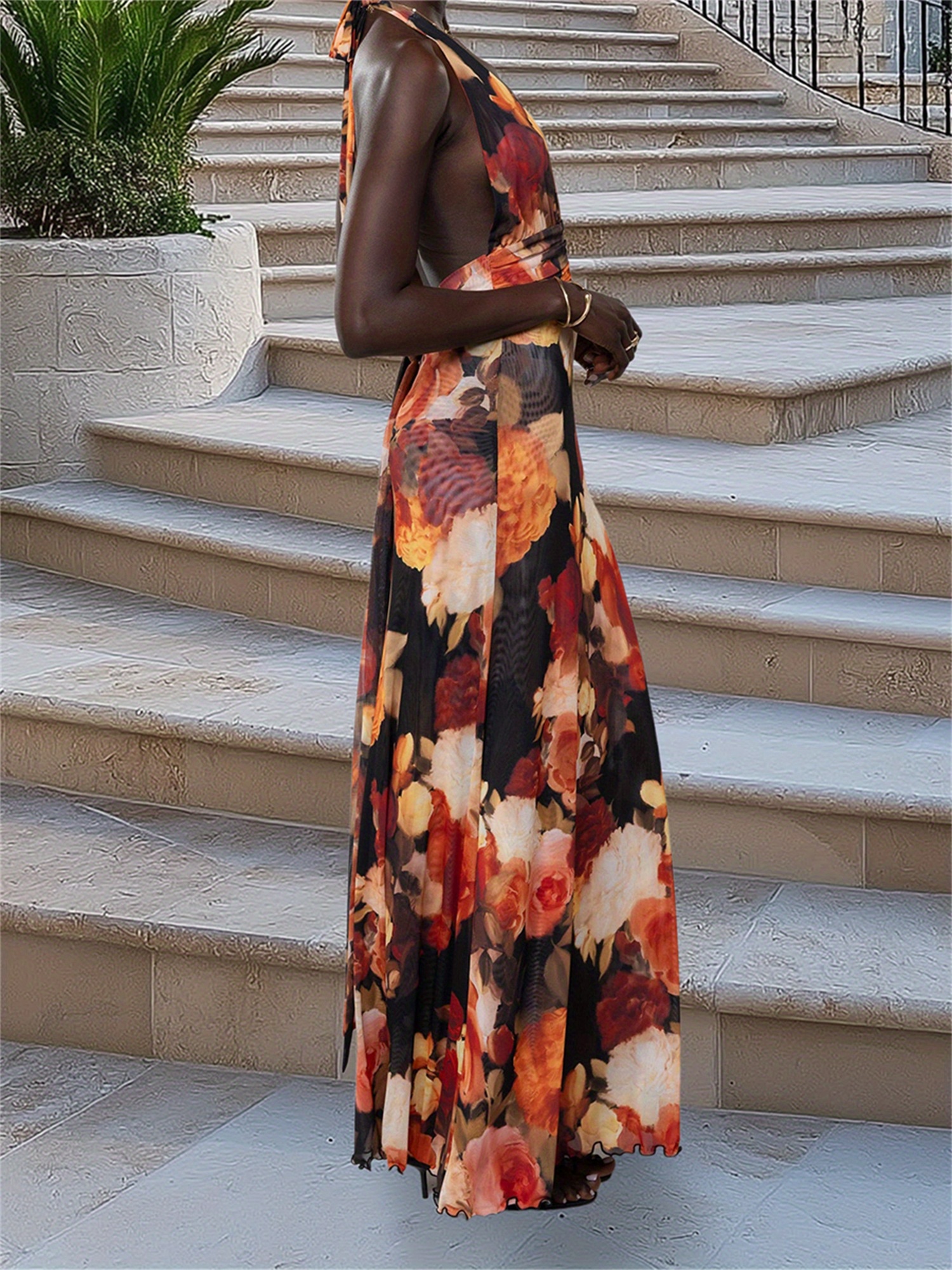 bohemian backless maxi dress Boho Backless Maxi Dress - multiple prints I Love that Boho