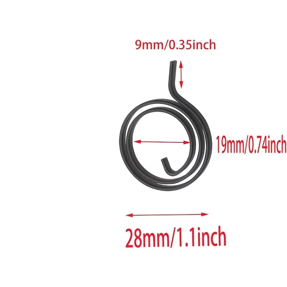 20pcs Black Lock Handle Return Spring Replacement