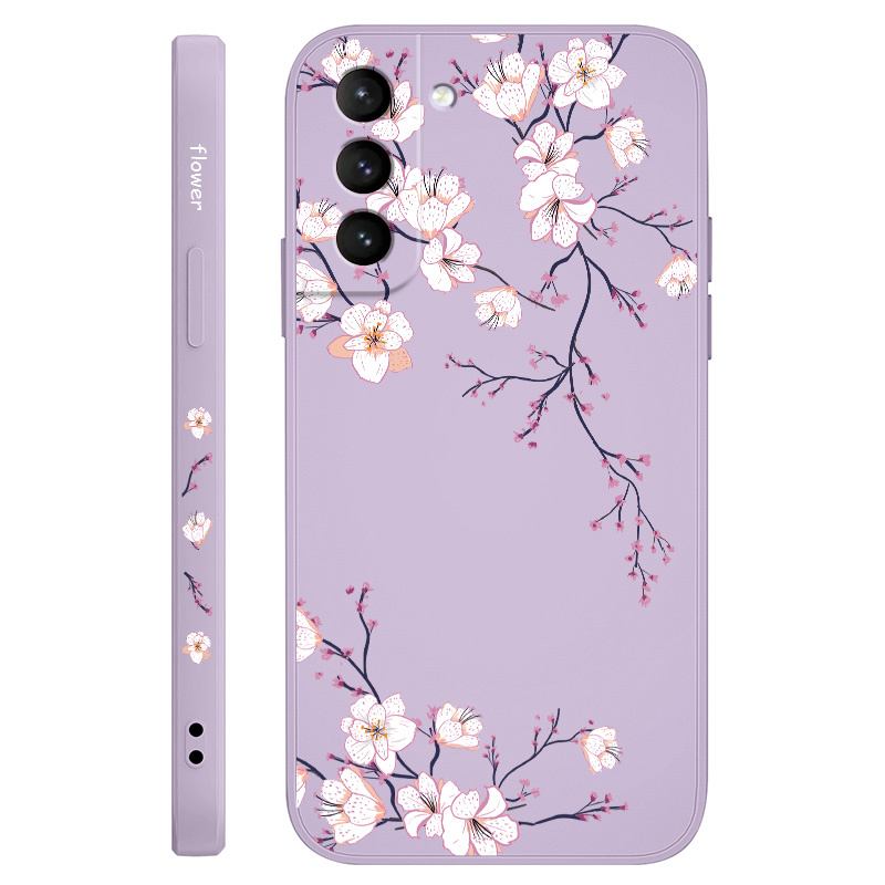 Etui za telefon - Etui za telefon s cvetom slive za Redmi 15, zaščitni etui za preprečevanje , mehka prevleka