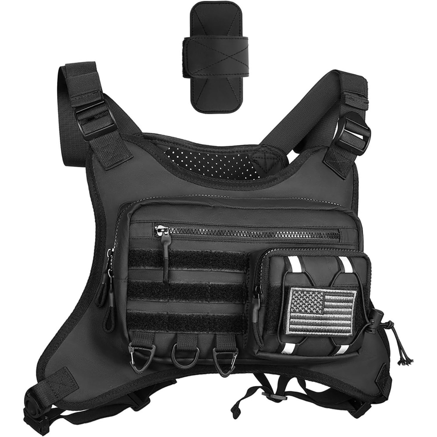TEMU Men's Outdoor Sports Chest Bag, Lightweight Running Vest Edc Chest Pack For Workouts Hiking Cycling