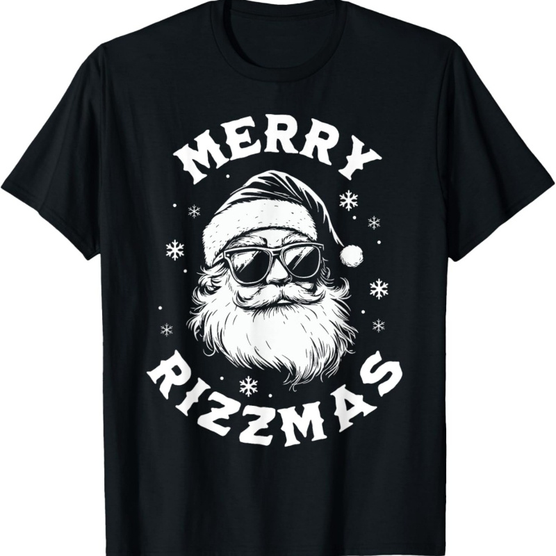 

Rizzmas Kids Christmas T-shirt 100% , S-xxxl , , , Xs-xl, 100% , Halloween Christmas For Kids