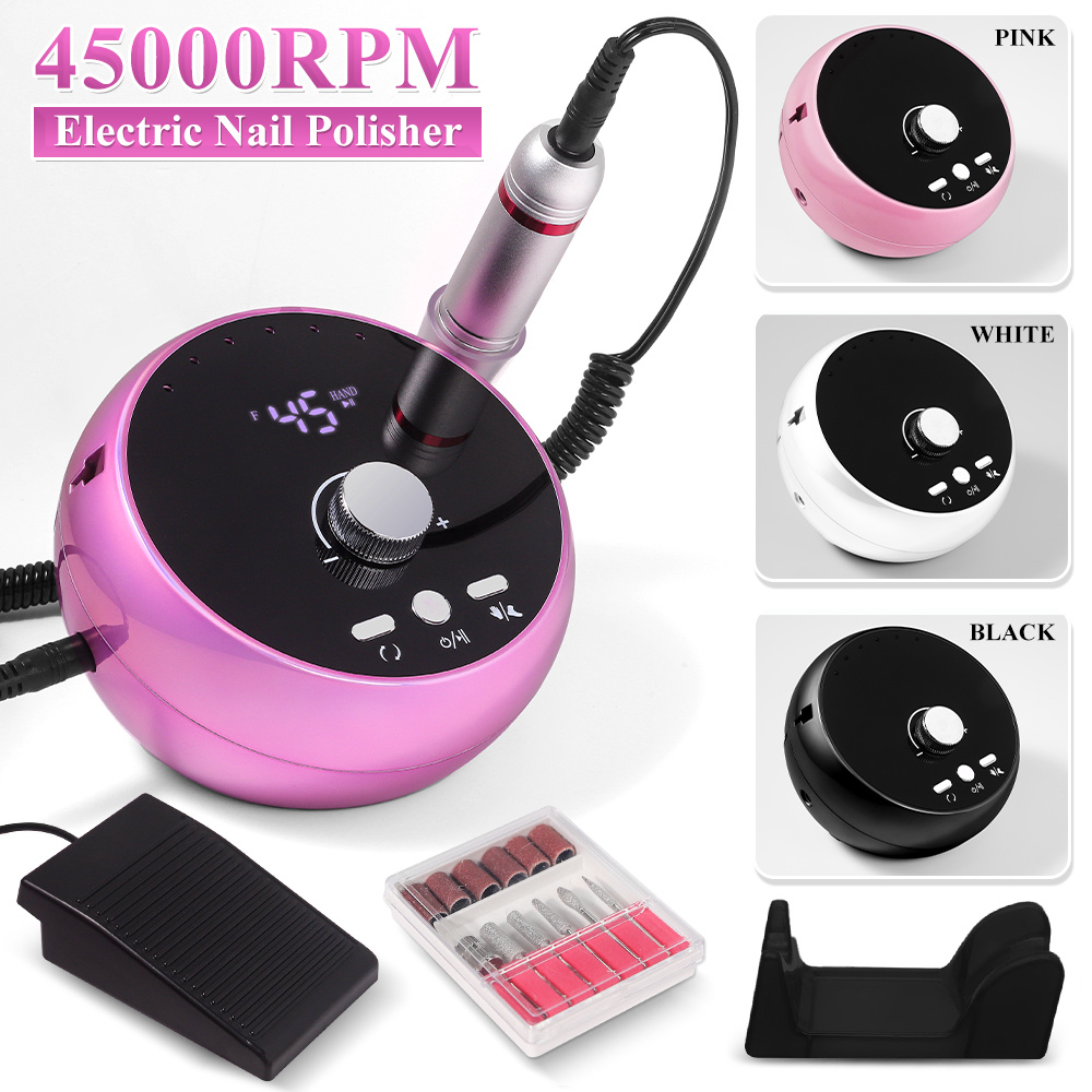 

1pc , 45000rpm, Usb , Pedicure Set, Gel Remover, , Unscented - , , Purple