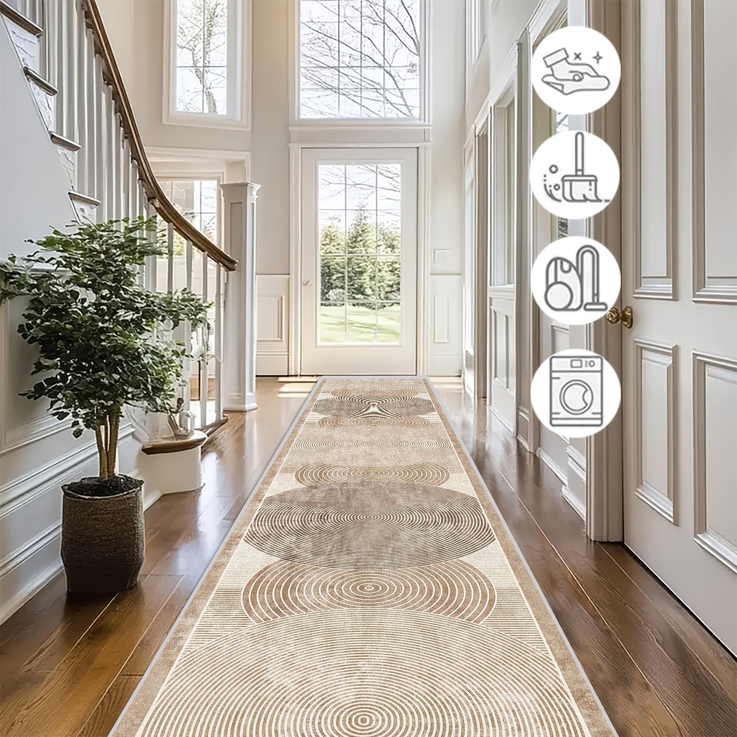 1 Modern Area Rug In Beige/grey/black/brown, With Non-slip Backing And Machine-washable Design. Perfect For Indoor/outdoor Use In , Kitchens, Living Rooms, And Patios. Modern And Or Office Decor