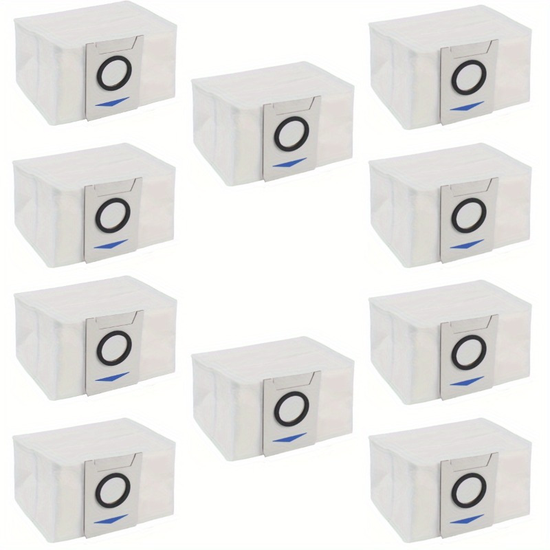 Image of 10pcs Premium Dust Bags For & Robot Vacuums - High Seal, 3l Capacity, Compatible With X1, T10, T20 Series | & Home Tidy