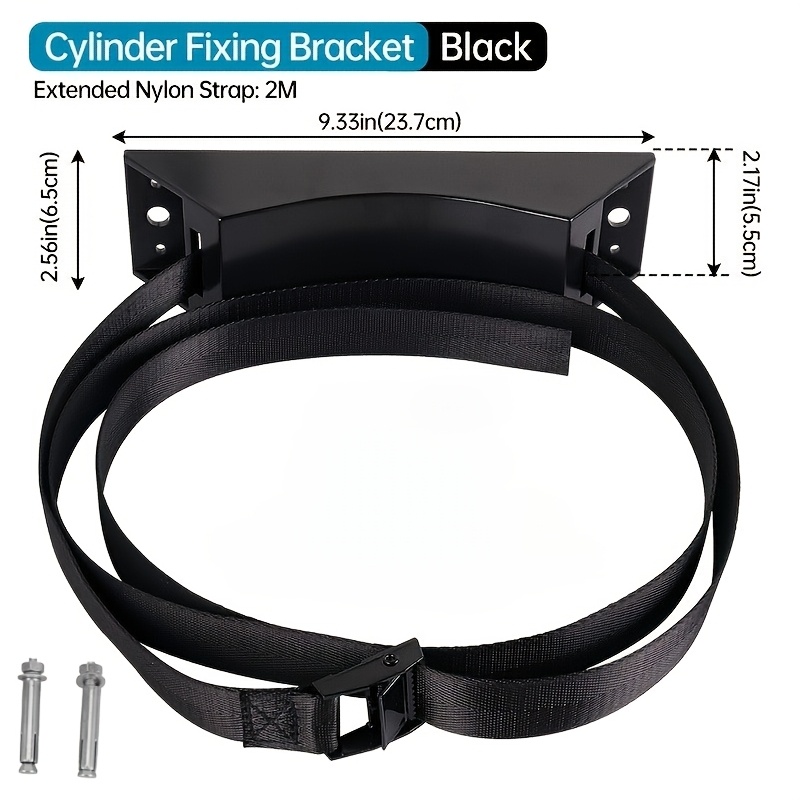 TEMU Brackets For Mounting Gas Cylinders On Walls, Suitable For Propane Tanks, Made From Durable Abs Plastic, Includes Screws And Offers 3 Fixed ,