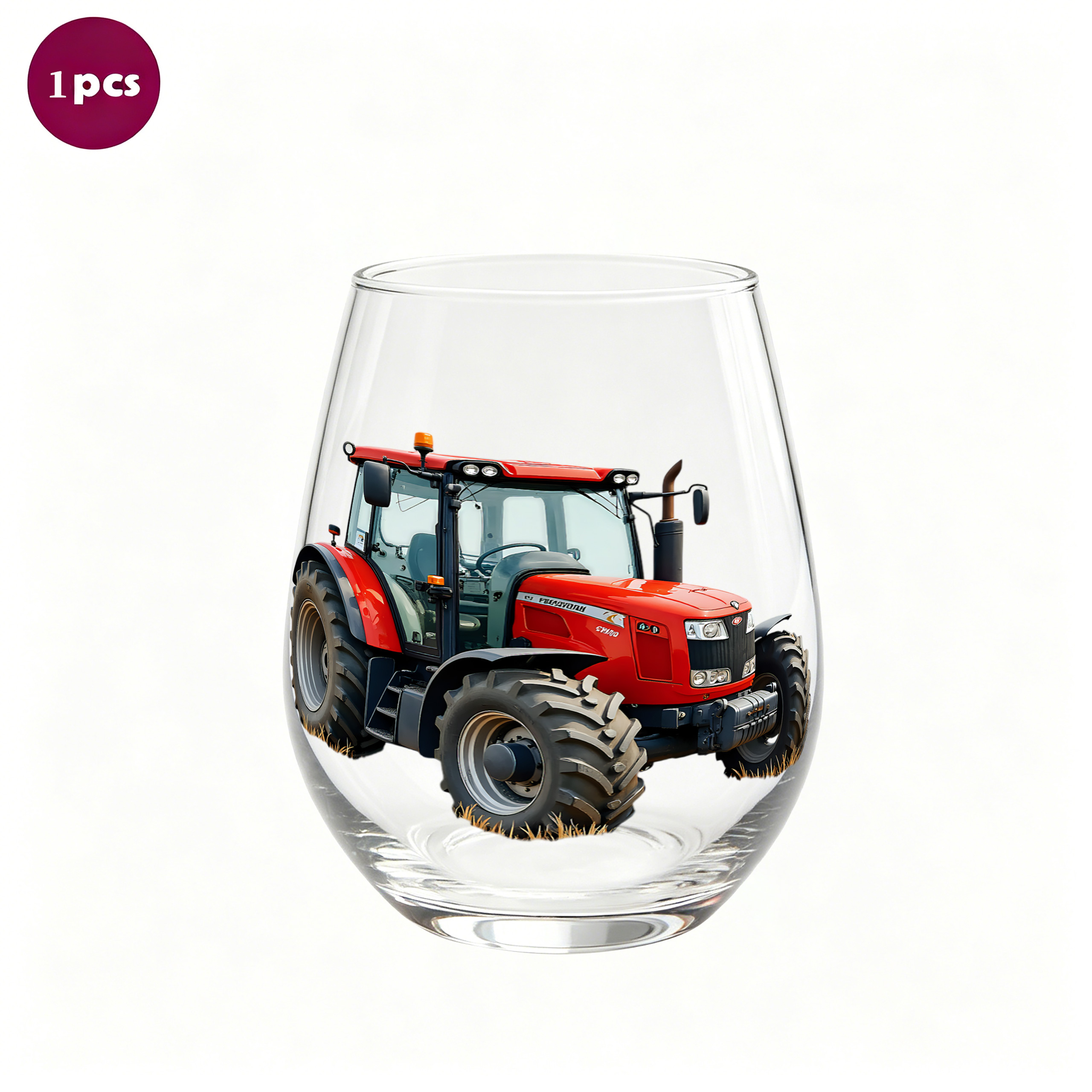 TEMU Lot de 1 / Motif , 350 ml / Verre à transparent, verre à vin pied, verre d'œuf, verre à champagne et whisky, aux rayures et réutilisable, pour ,