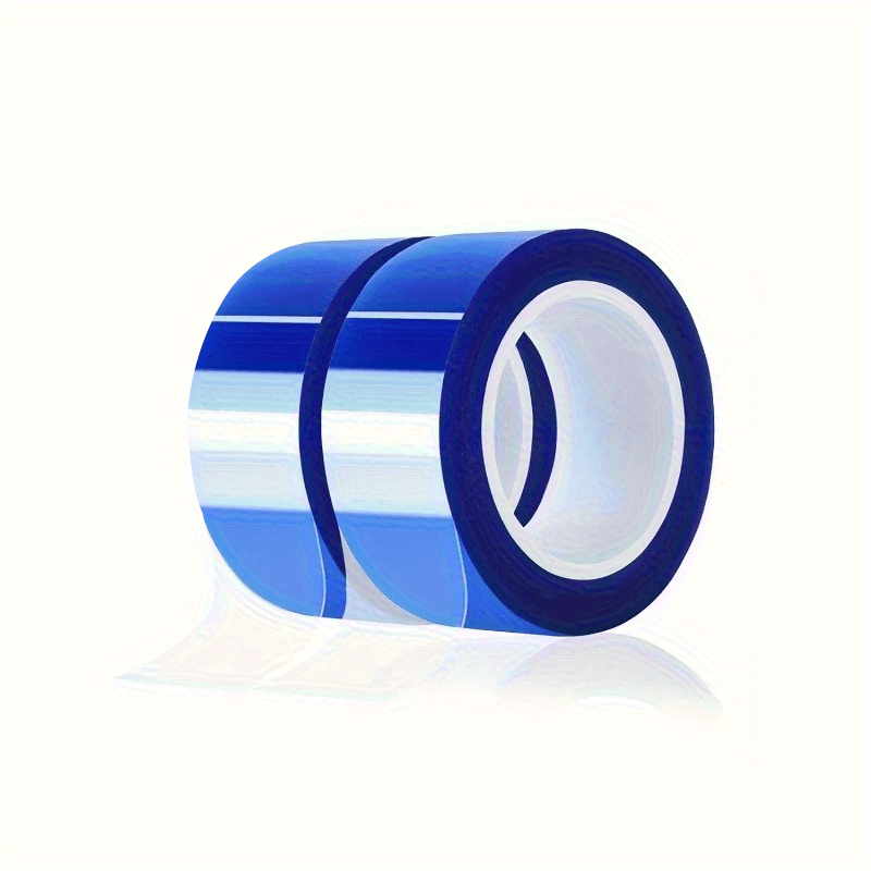 Image of 2/4 Rolls Of Blue Heat Resistant Hot Melt Tape Thermal Transfer Vinyl Sublimation Adhesive Tape Heat Pressing, 20mm X 16m (52ft)