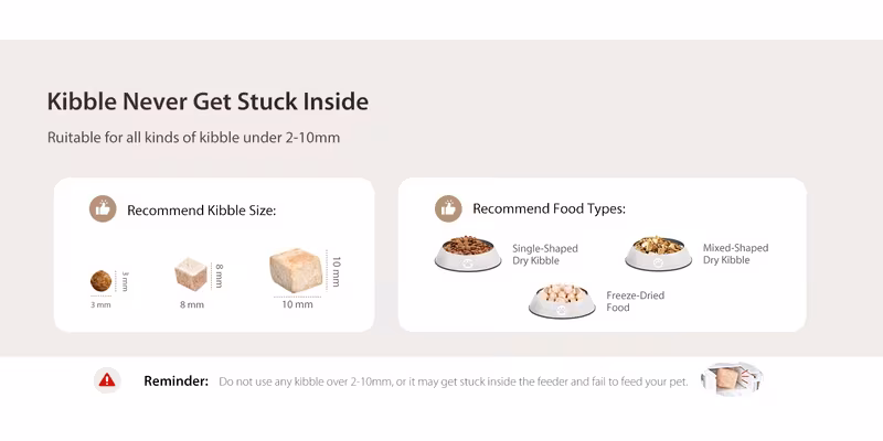automatic cat feeder 3 pet food dispenser with wireless app to 20 m timed programmable portion control backup easy setup 10 meals day for cats and puppies no wifi required Product details 8