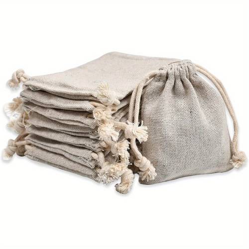 50 count double drawstring bags pouch gift sachet muslin reusable tea bag 2 75x4 inch
