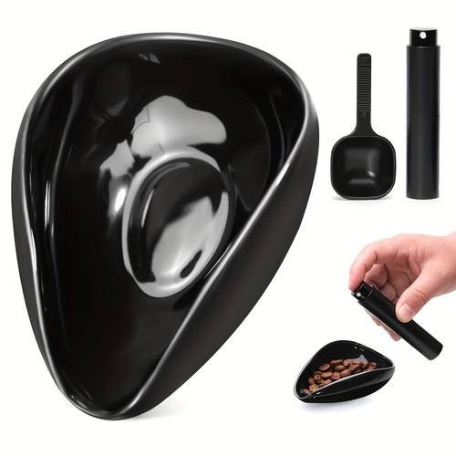 2 3pcs ceramic coffee bean cup spoon set static reducing spray bottle included espresso tea brewing ideal gift for holidays