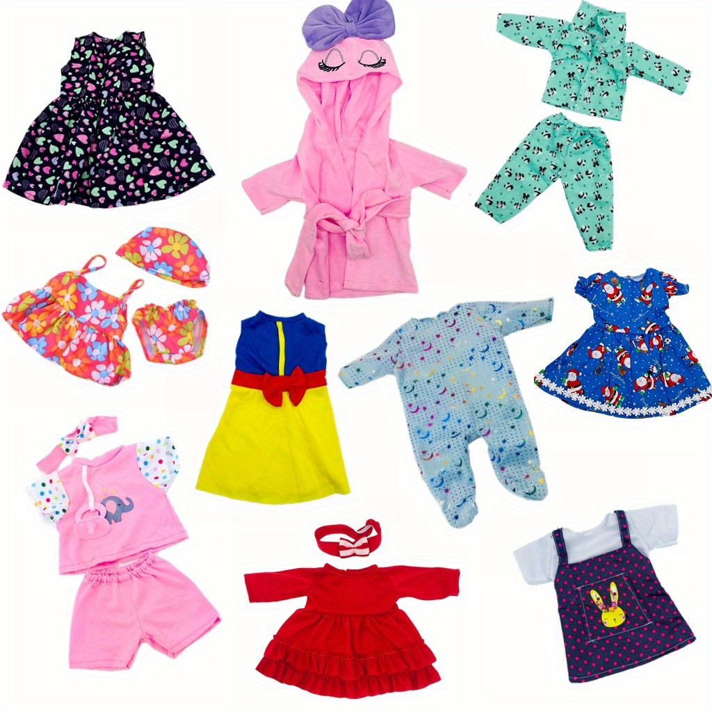10 sets 14 16 inch baby doll clothes dresses headbands Temu Georgia