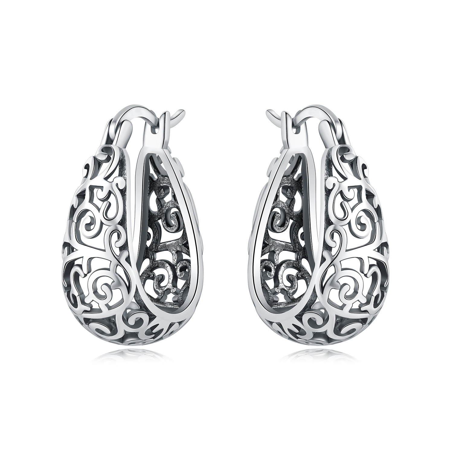 Women's 925 Silver Plated Hypoallergenic Earrings