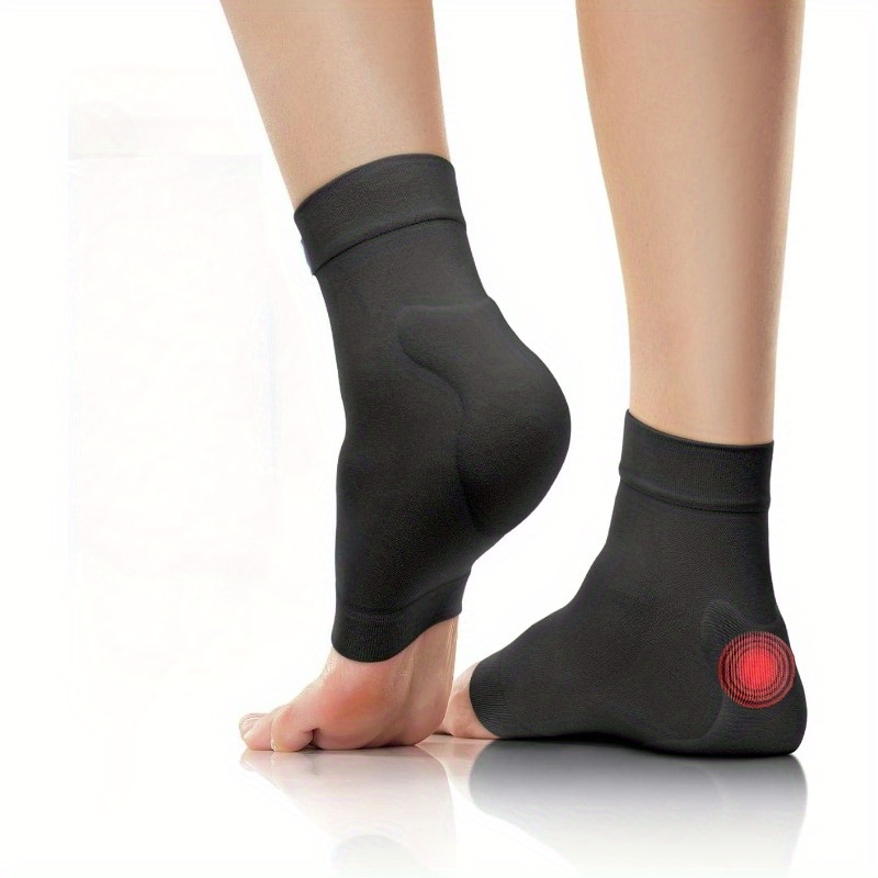 TEMU 1 Pair Of Unisex Compression Arch Support Brackets (with Gel Pads) Protects , Provides Comfortable Insole Height, Supports The Soles, And