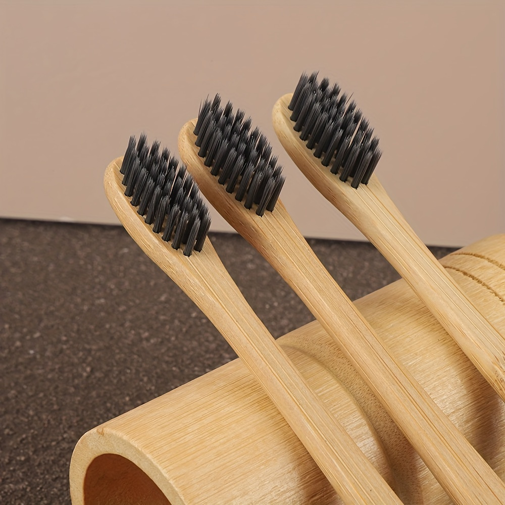 

6pcs - Toothbrushes For & - Cleaning, Manual Wooden For