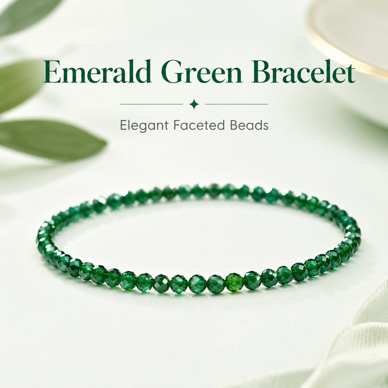 TEMU 1pc Style Beaded Bracelet, Elegant Bead Design, Simple Stretch Wristband, Women' Fashion Jewelry Accessory, Gift