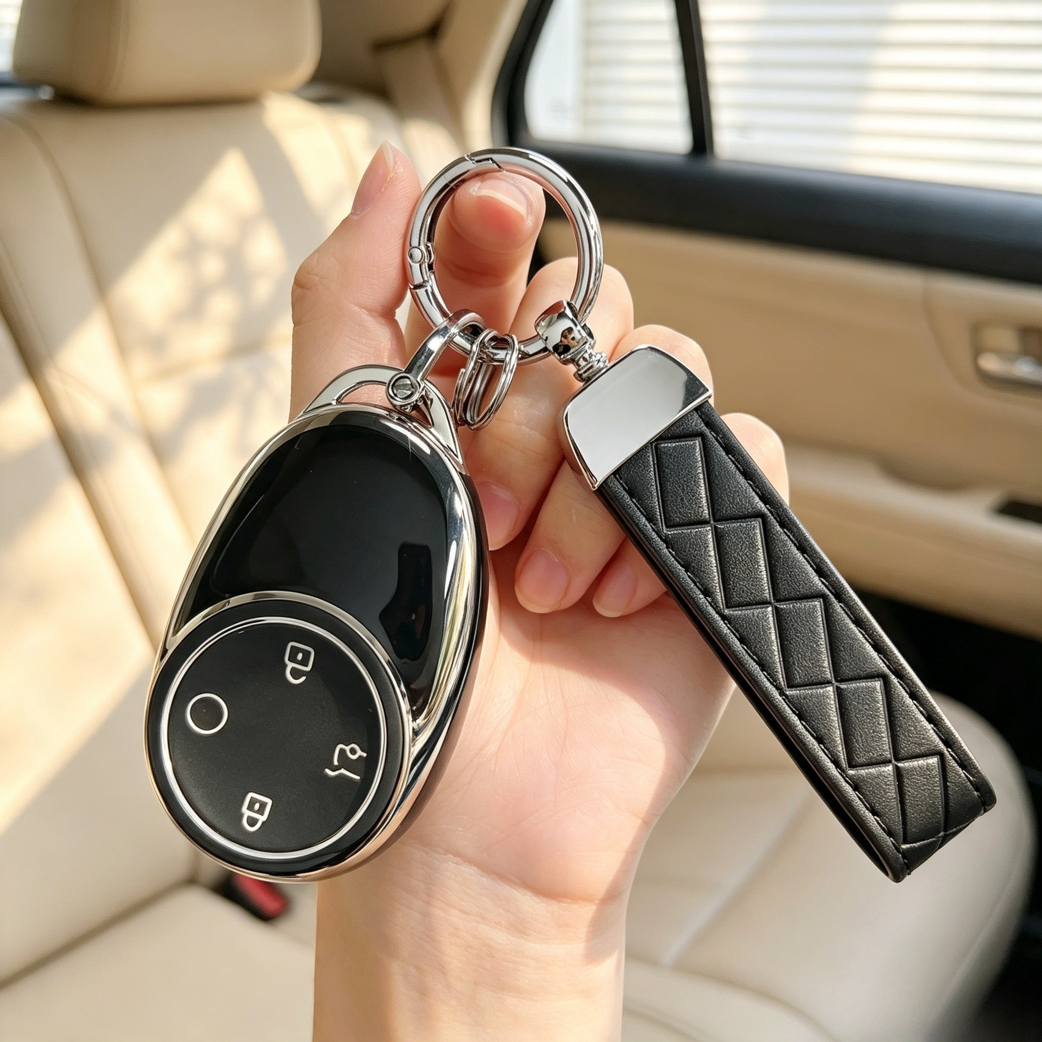TEMU Tpu Car Remote Key Fob Cover Key Fob Case Shell Holder With Keychain For Ut Electric Vehicles, Gac , And V For 2025 2026 For Gac S V Lx Ia5v
