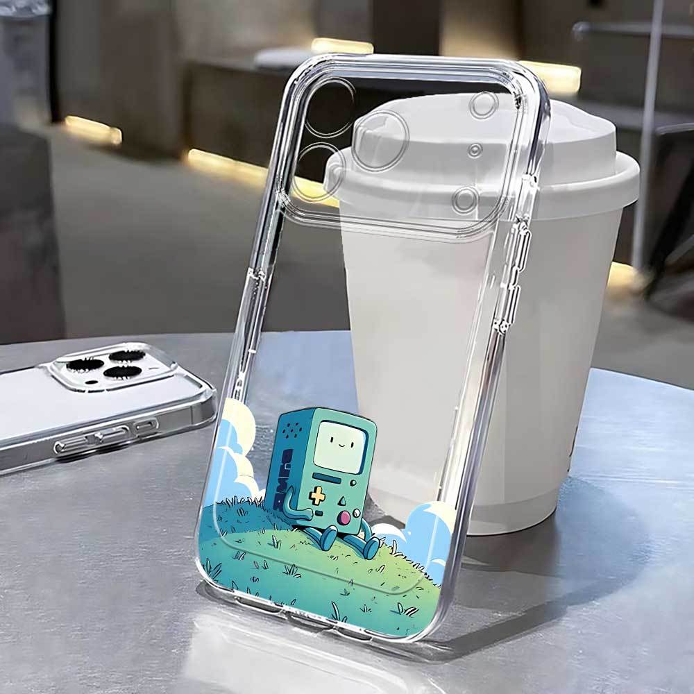 TEMU transparente BMO Adventure diseño para Apple iPhone