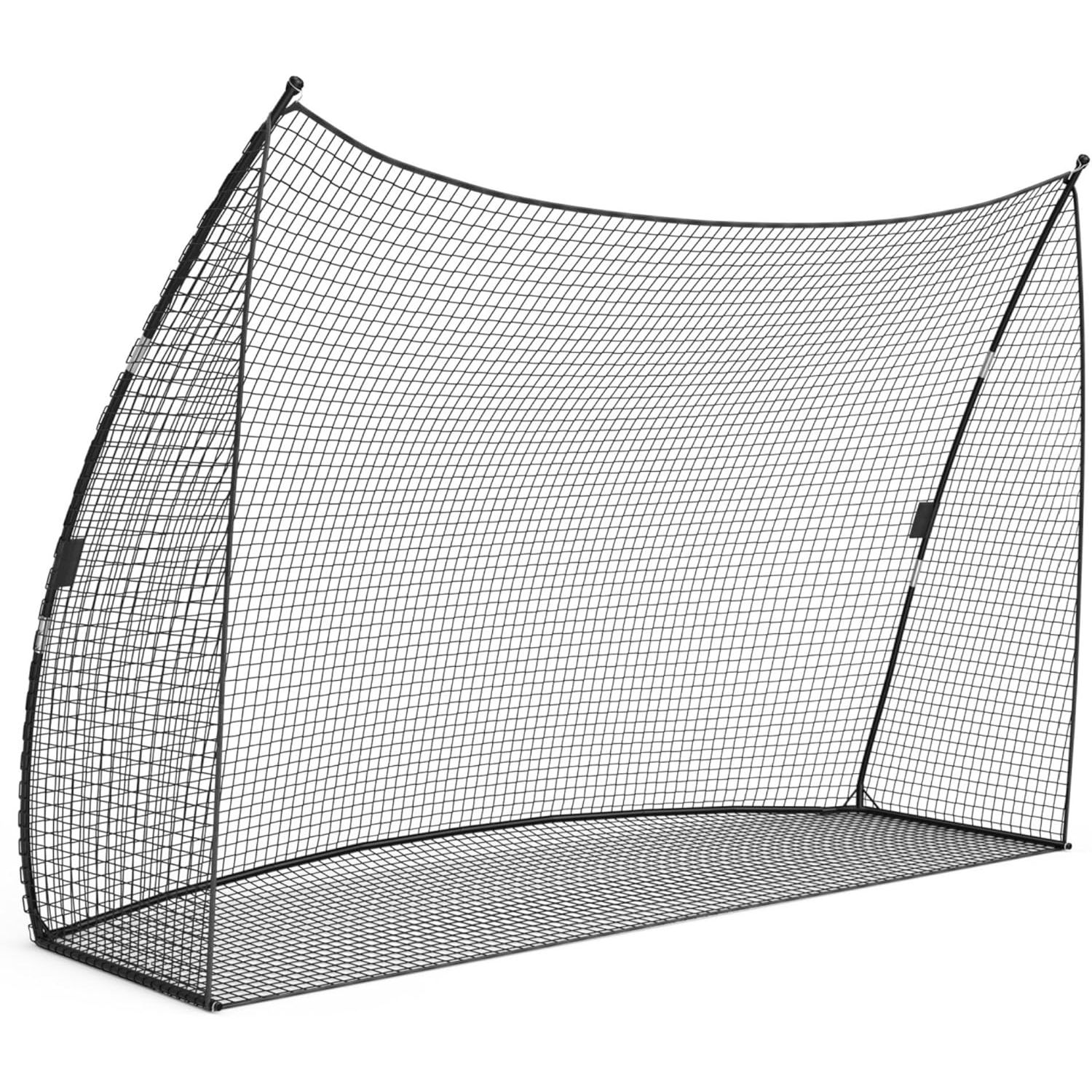 Heavy-duty Golf Practice Net Measuring 10x7x3 Feet, Complete With A Carry Bag, Ideal For Chipping Training In Your Backyard Or Indoors