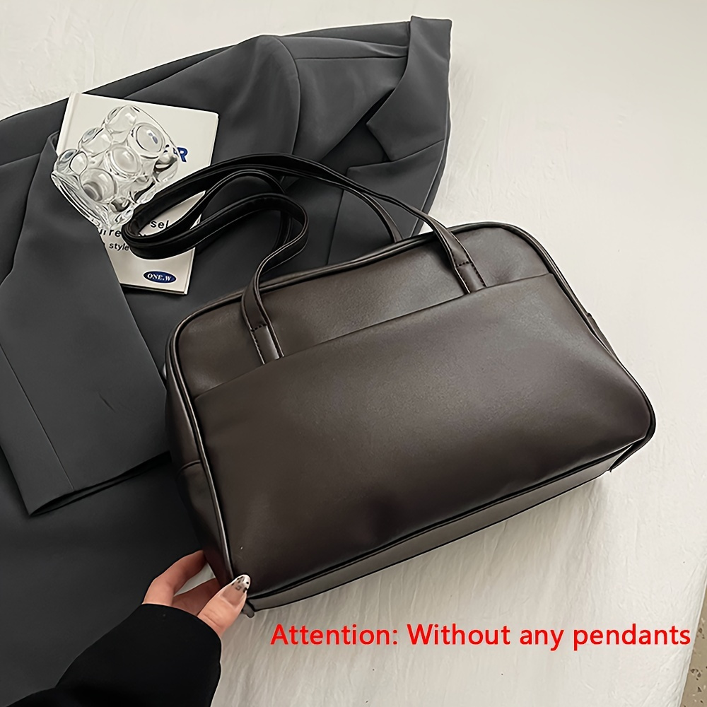 Academy Style Retro Handbag Trendy Women's Large Capacity Commuter Shoulder Underarm Korean High-end Design Briefcase