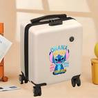 1pc official carry on luggage suitcase with means no one left forever message telescopic handle swivel wheels lightweight zipper closure cabin bag for fans business travel perfect birthday christmas gift stylish teal blue beige pink luggage for travel for teenager