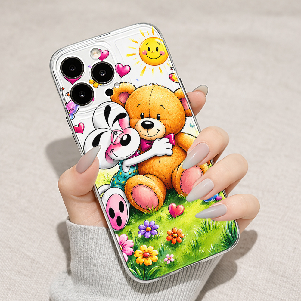 TEMU Phone Case - Cute Mouse Art Phone Case, Suitable For Iphone 17 Air 16e 15 14 13 Mini 12 11 Pro Xr Xsmax 8 7 Plus Creative Tpu Durable Shockproof