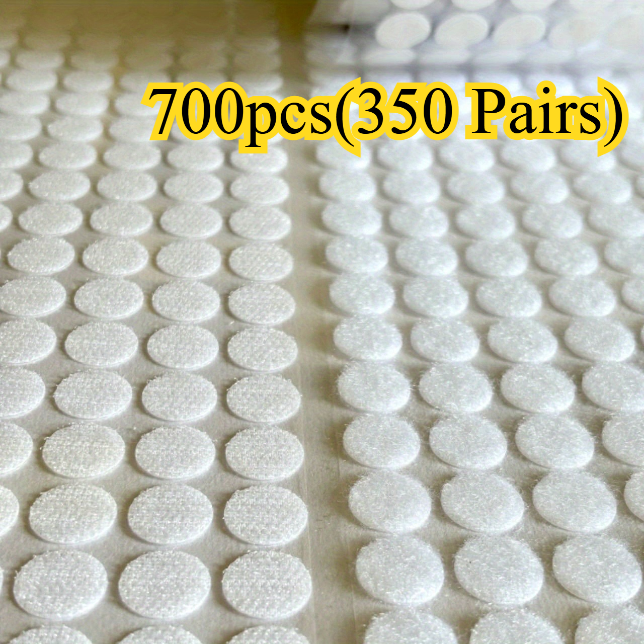 TEMU 700pcs (350 Pairs) Of 1.5 Cm Diameter Self-adhesive Fasteners, Strong Round Suitable For Arts And Crafts, School, Home, And Office Applications,
