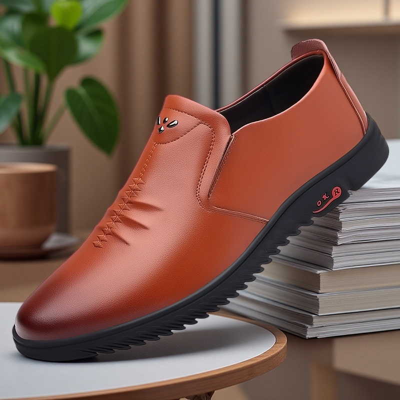 Classic Comfort Men's Shoes & Boots, Dual-Purpose for Work and Commute, Suitable for 11 Occasions, Slip-Resistant Lightweight Classic Office Casual Wear