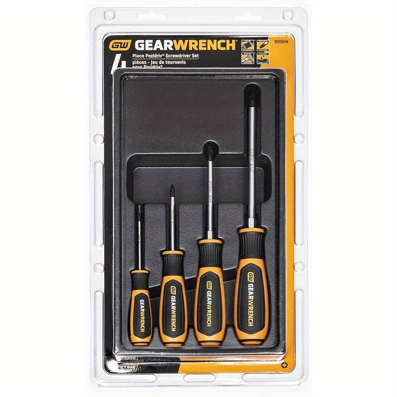 4pcs heavy-duty   dual material screwdriver set with tri-loft handle &   tip - 40cr steel & chrome vanadium construction, 65mn spring steel bits, magnetic   & oil/solvent-resistant - impact-resistant manual tool kit for home, automotive, diy (no power required) - ideal for tight spaces, heavy-duty screw driving -    , ergonomic grip, durable & precise for demanding tasks,  -resistant, versatile for home & automotive use, precision screwdriver Product details 2