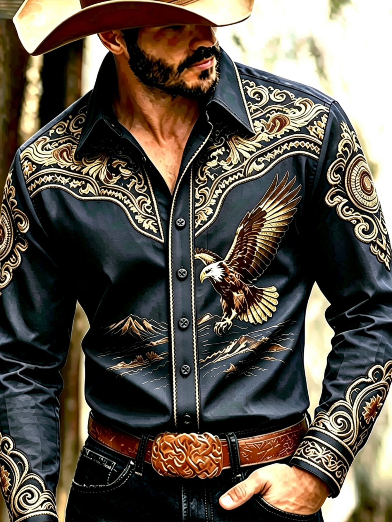 cowboy clothes sold on Temu United States