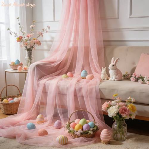 1 roll craft fabric tulle elegant romantic dusty pink sheer curtain suitable for ceremony backgrounds stage decoration tablecloth chair back clothing veil stair railing ceiling gift packaging and gift wrapping