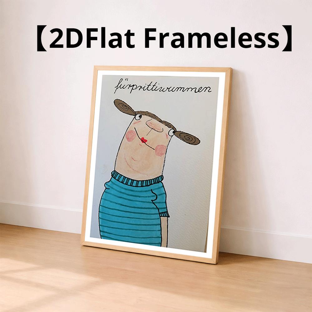 E-shop 2D-flaches, vertikales modernes abstraktes Ölgemälde, rahmenlose Leinwand – Retro-, geeignet für Wohnzimmer-, Schlafzimmer-, Büro-Dekor –