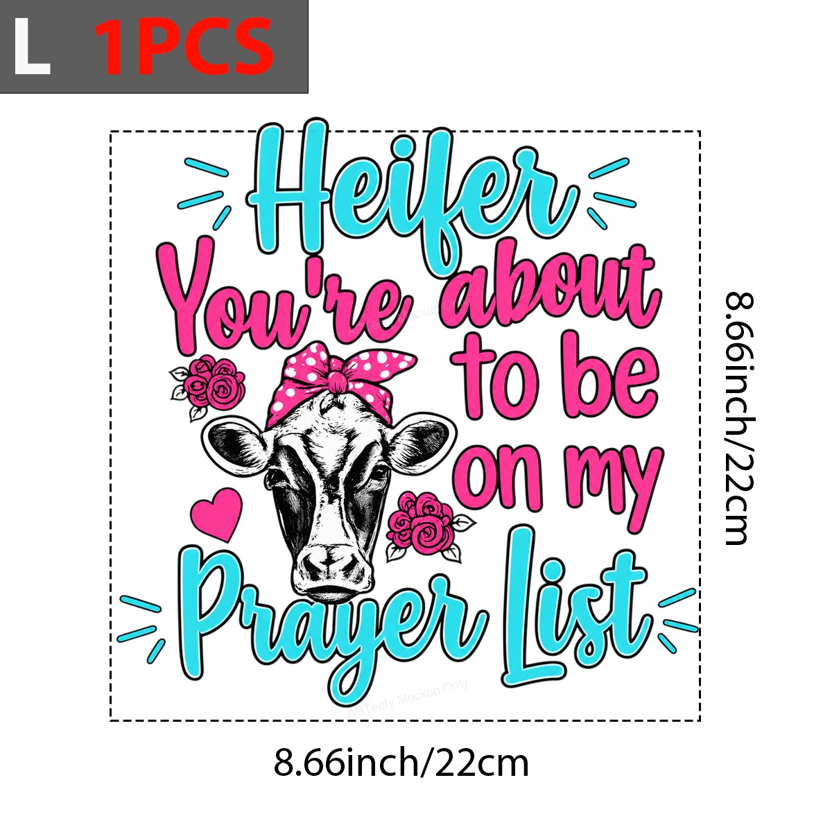 Dtf Heat Transfer You're About To My List Cow Graphic For T-shirts, Hoodies, And Gifts