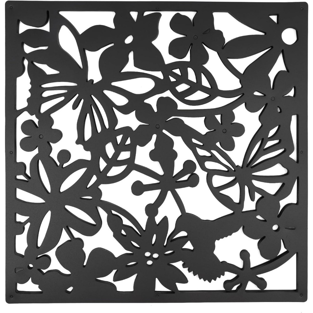 Pack Of 12 Hanging Room Dividers, Black Hanging Room Divider Dividers 40 X 40 Cm, Room Divider For Bedroom, Dining Room, Living Room, Entrances, Study And Schools - Covered Area: 1.92 M²
