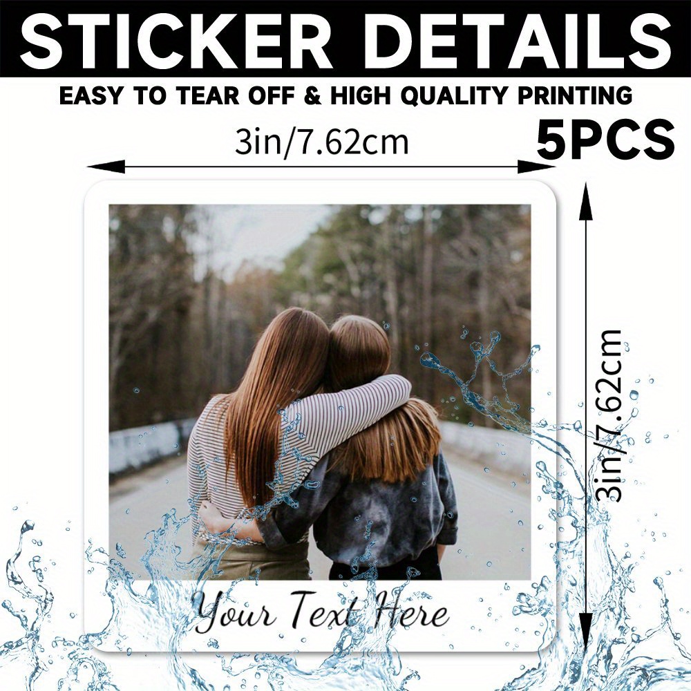 TEMU X7.62cm(3in) Custom Candle Labels, Personalized Candle Stickers, Candle Labels With Personalized Text And Photo, Gifts For Her, Photo Gifts,