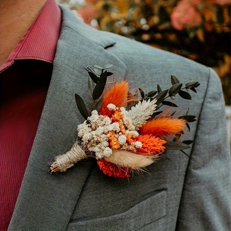 bundles orange fall mini bouquets dried flowers Temu United Kingdom
